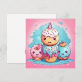 Leuke Kawaii Gift Kaart (Voorkant / Achterkant)