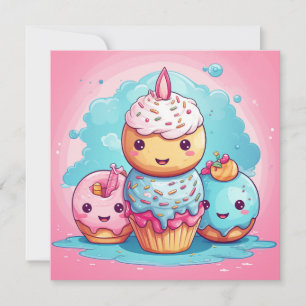 Leuke Kawaii Gift Kaart