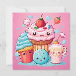 Leuke Kawaii Gift Kaart