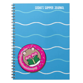 Leuke Kawaii Hamster Booklover Zomer Notitieboek