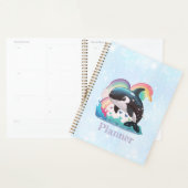 Leuke kawaii orka killer walvis regenbogen vlinder planner (Display)