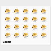 Leuke Kawaii Taco-bout Geweldige Ronde Sticker (Vel)