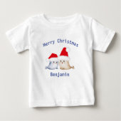 Leuke kerst abstract waterverf baby zegels (Voorkant)