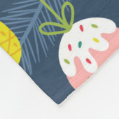 Leuke Kerst Eenhoorns en Flamingo's Patroon Fleece Deken (Hoek)