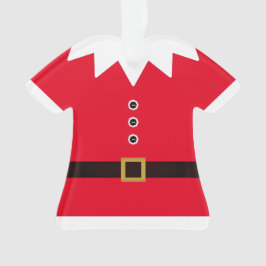 Leuke kerst elf pak beeldje gepersonaliseerd ornament