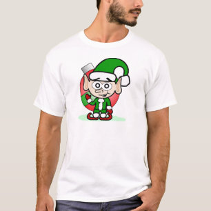 Leuke kerst elf vakantie grillige Cartoon T-shirt