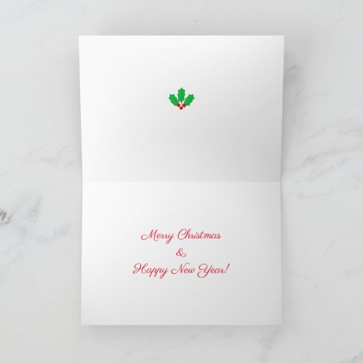 Leuke Kerst Elfen & Rood Wit Gestreept Kaart (Binnen)