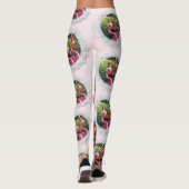 Leuke kerst flamingo leggings! leggings (Achterkant)