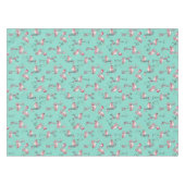 Leuke kerst flamingo's met kerstmutsen tafelkleed (Voorkant (Horizontaal))