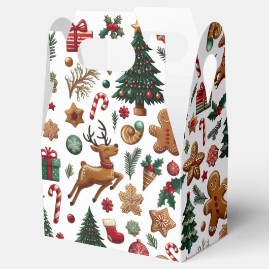 Leuke kerst gunstbox bedankdoosjes (Geopend)