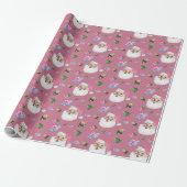 Leuke kerst inpakpapier design (Uitgerold)