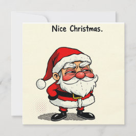 Leuke kerst Kaart – ‘Cheeky Santa’ wit