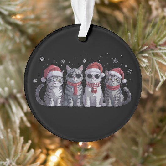 Leuke Kerst Katten Cute Kattenliefhebber Katten Mo Ornament (Boom)