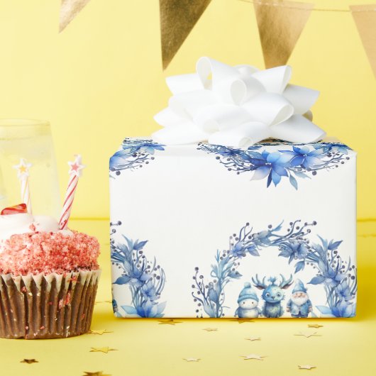 Leuke kerst maatjes cadeaupapier (Verjaardagsfeest)