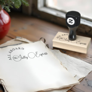 Leuke Kerst Noordpool Jolly Express Rubberstempel