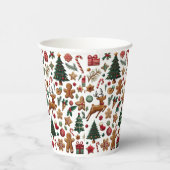 Leuke kerst papieren beker (Rechts)