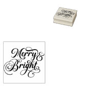 Leuke kerst woord kunst 	rubberstempel (Gestempeld)