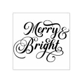 Leuke kerst woord kunst 	rubberstempel (Afrduk)