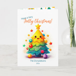 Leuke kerstboom kaart