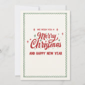 Leuke kerstfeest uitnodiging van Sinterklaas (Achterkant)