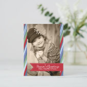 Leuke kerstfoto Briefkaarten (Staand voorkant)