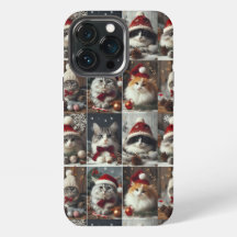 Leuke Kerstkatten Winterdieren Rustiek
