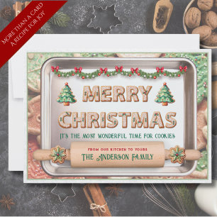 Leuke kerstkoekjes recept vakantie wenskaart feestdagenkaart
