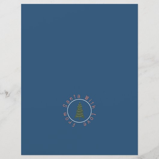 Leuke Kerstman brief Vrolijk Kerstfeest (Achterkant)