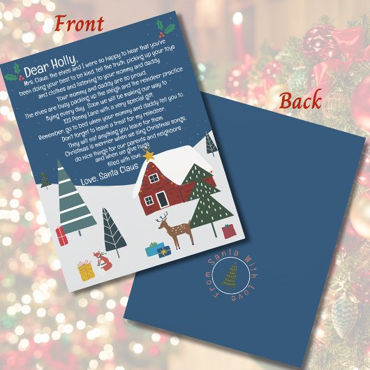 Leuke Kerstman brief Vrolijk Kerstfeest