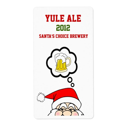 Leuke Kerstman Custom Bier Labels (Voorkant)