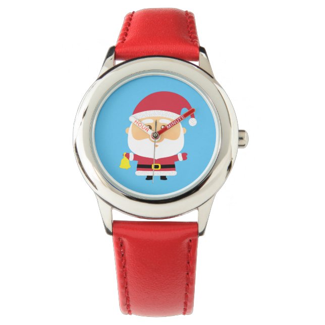 Leuke Kerstman Kerstmis voor kinderen Horloge (Voorkant)