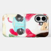  Leuke Kerstman met Snow Art Print Case-Mate iPhone Case (Achterkant (horizontaal))