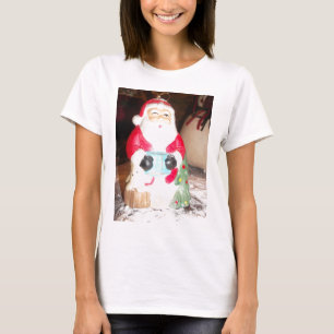  Leuke Kerstman met Snow Art Print T-shirt