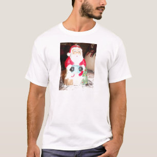  Leuke Kerstman met Snow Art Print T-shirt