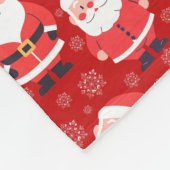 Leuke Kerstman Patroon Naam Fleece Deken (Hoek)