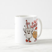 Leuke kerstmelk en koekje koffiemok (Voorkant rechts)
