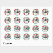 Leuke Kerstmis Foto Sticker 2 (Vel)
