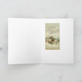 Leuke Kerstmis in het Bos Feestdagen Kaart (Binnen)