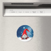 Leuke Kerstmis Kerstman Sneeuw Sterren Magneet (Insitu (Vaatwasser))