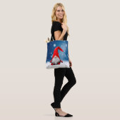 Leuke Kerstmis Kerstman Sneeuw Sterren Tote Bag (Op model)
