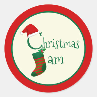 Leuke Kerstmis Kriebeldans Jam Sticker Label