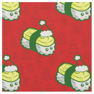 Leuke Kerstmis Tamago Sushi Santa Stof