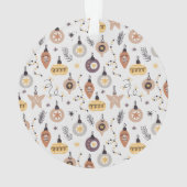 leuke kerstvakantie Aangepaste foto Ornament (achterkant)