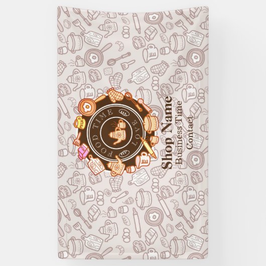 Leuke Keuken Gereedschap Bruin Spandoek (Verticaal)