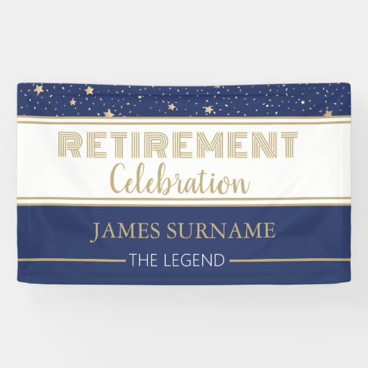 Leuke keuze! Aangepaste Pensioenpartij Spandoek (Horizontaal)