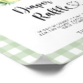 Leuke kikker baby shower - luierverloting poster (Hoek)