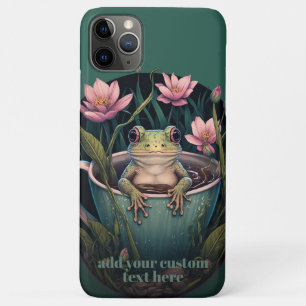 Leuke Kikker in Beker Wildflower Cottagecore Custo iPhone 11 Pro Max Hoesje