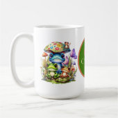 Leuke kikker Monogram toevoegen Koffiemok (Links)