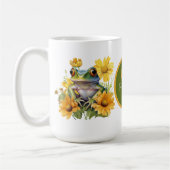 Leuke kikker Monogram toevoegen Koffiemok (Links)