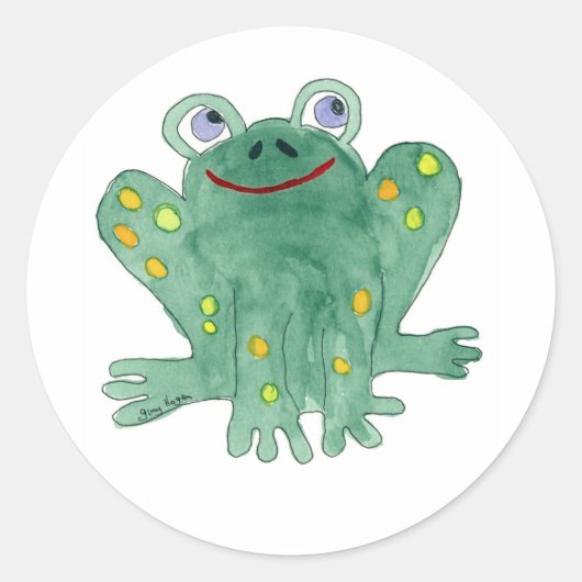 Leuke Kikker Sticker (Voorkant)